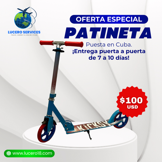 Patineta Azul y Rojo