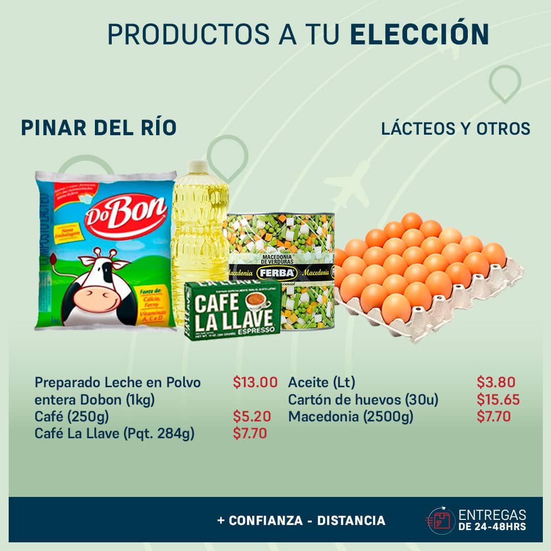 PRODUCTOS A ELECCION PINAR DEL RIO