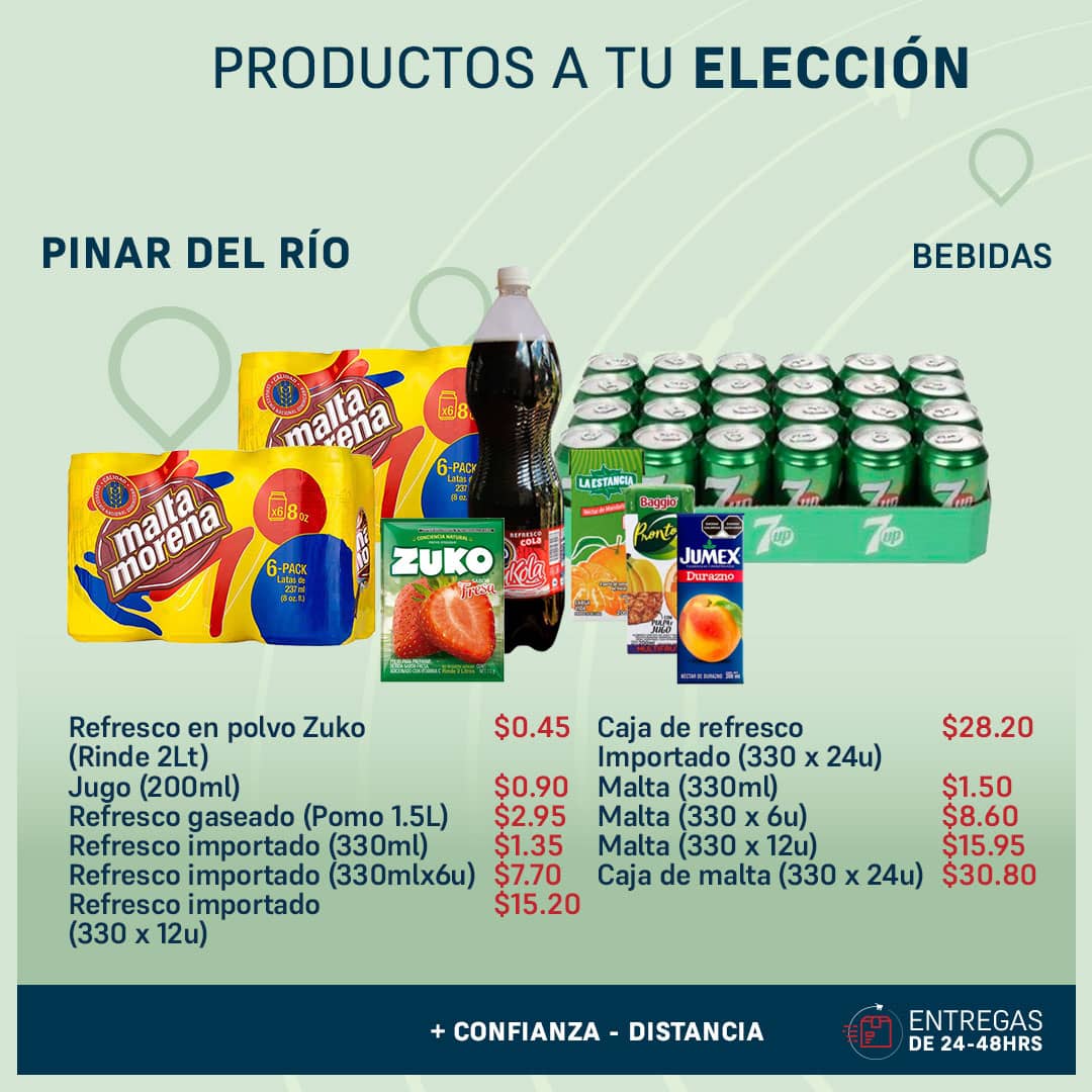 PRODUCTOS A ELECCION PINAR DEL RIO