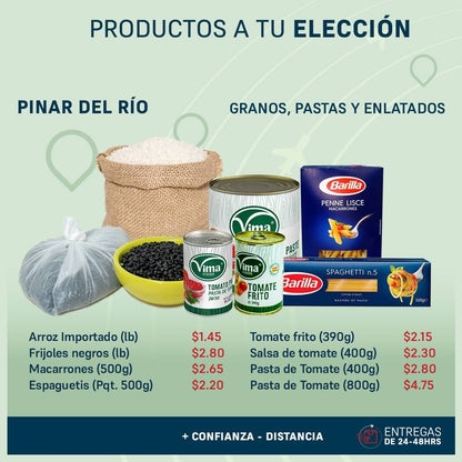 PRODUCTOS A ELECCION PINAR DEL RIO