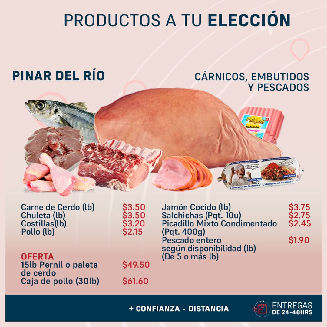 PRODUCTOS A ELECCION PINAR DEL RIO