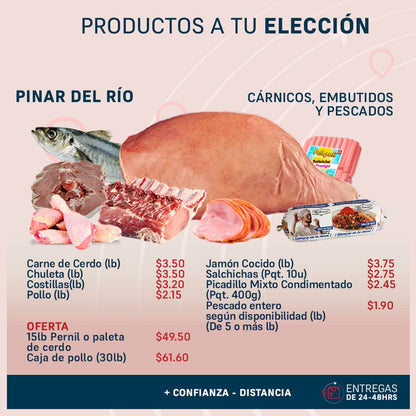 PRODUCTOS A ELECCION PINAR DEL RIO