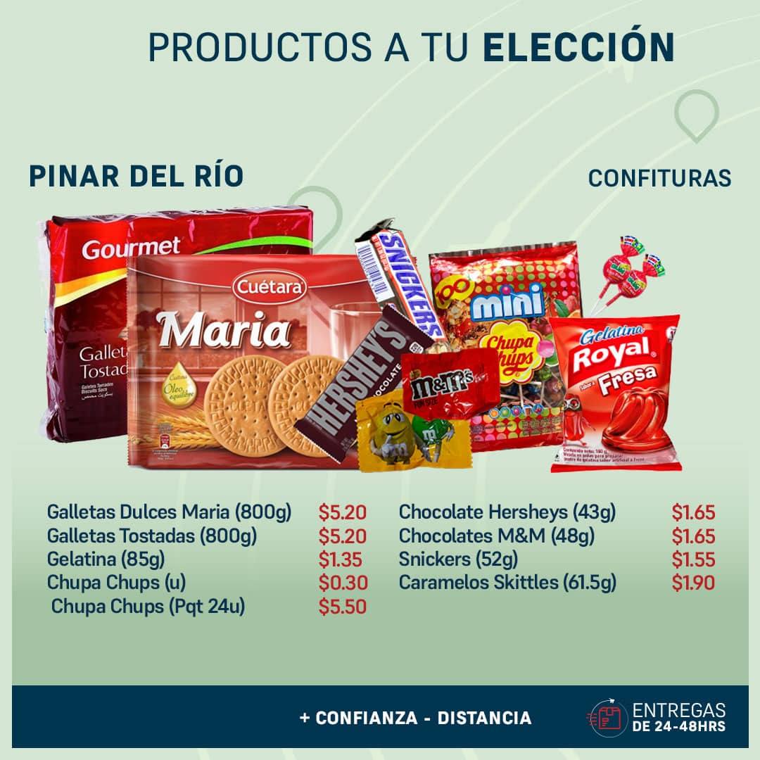 PRODUCTOS A ELECCION PINAR DEL RIO